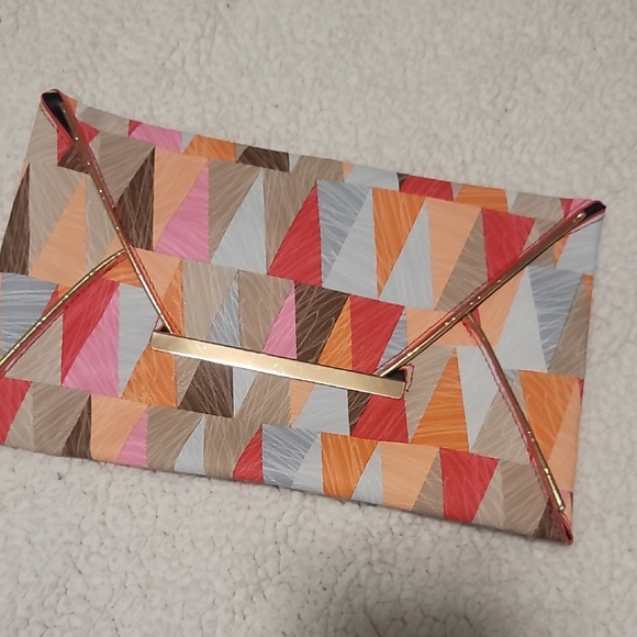 Handbags - NEW Geometric Multicolor Clutch - Unbranded